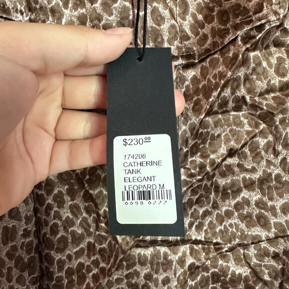 Catherine Tank Elegant Leopard - Leopard Silk Tank Top - Picture 8 of 9
